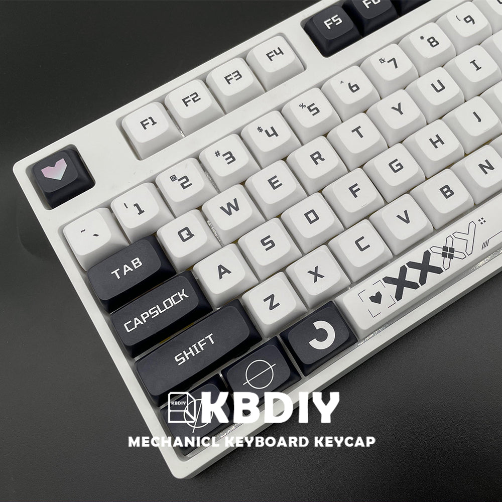 KBdiy 118 Keys/set Print Stream PBT Keycaps - XDA Profile, Compatible with MX Switches - Gamers' Paradise