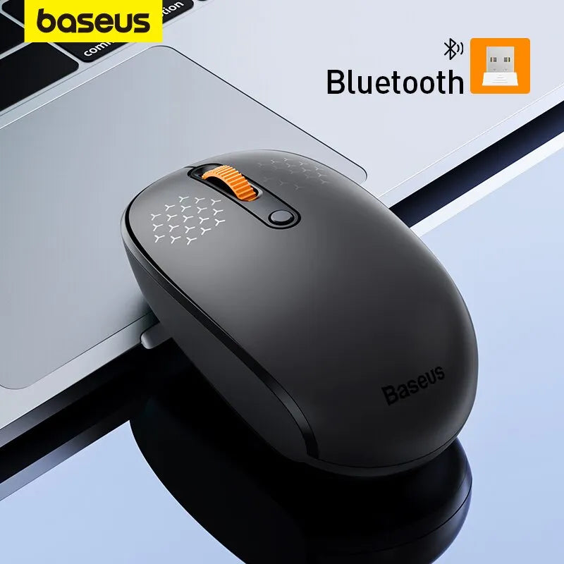Baseus F01B Mouse Wireless Bluetooth 5.0 Mouse 1600 DPI Silent Click - Gamers' Paradise