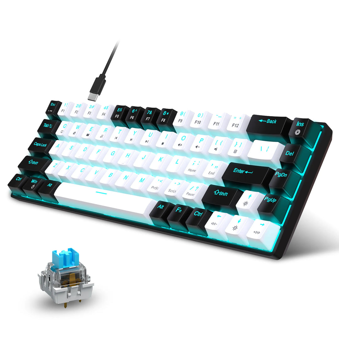 68 Keys Hot Swappable Mechanical Keyboard with RGB Backlit LED - Ergonomic Design - Gamers' Paradise