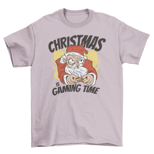 Gaming Santa Christmas t-shirt - Gamers' Paradise